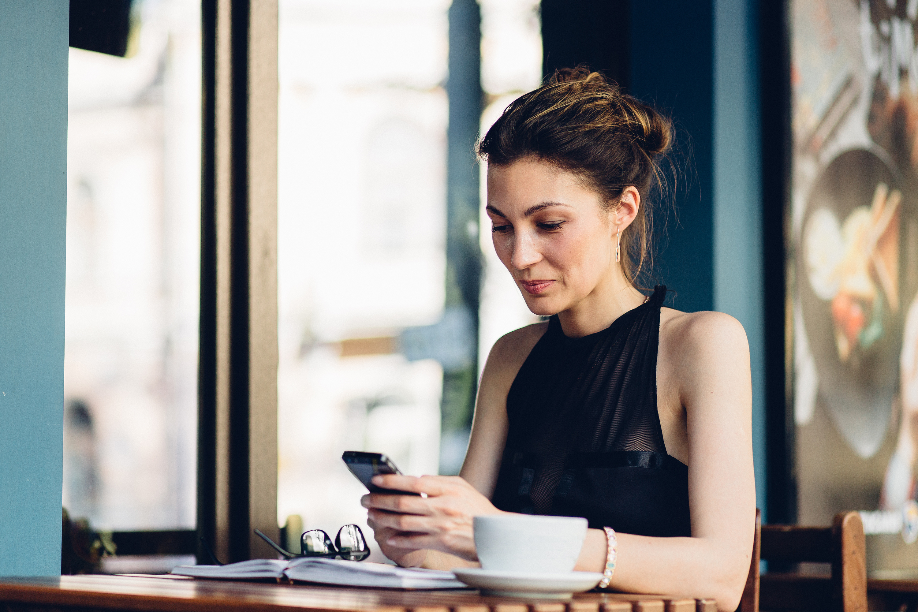 woman on phone