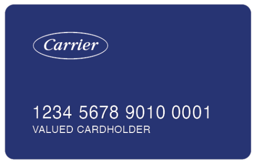 Carrier credit card 